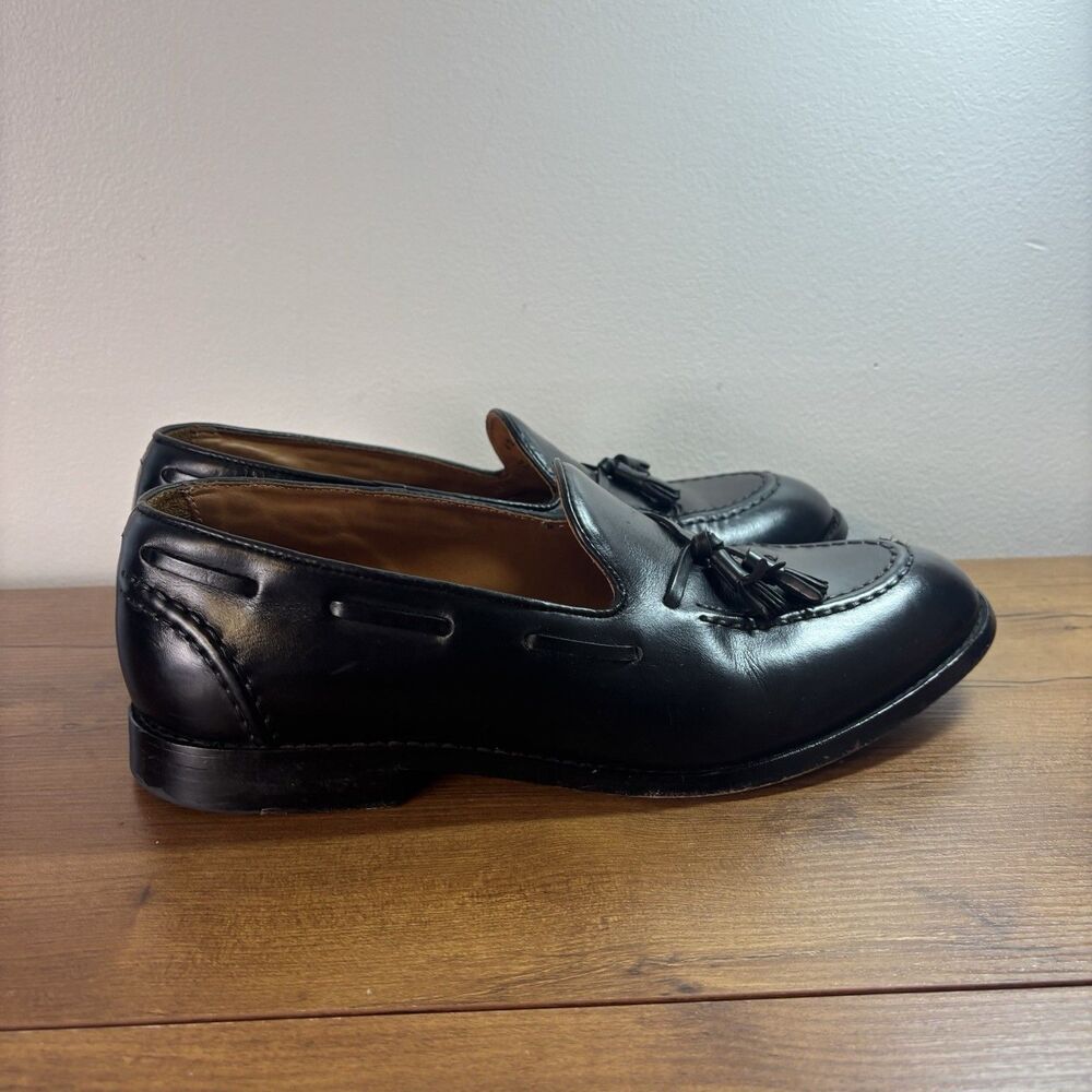 Brooks Brothers Mens 12D Fitzgerald Black Tassel Loafer Leather - Picture 4 of 12